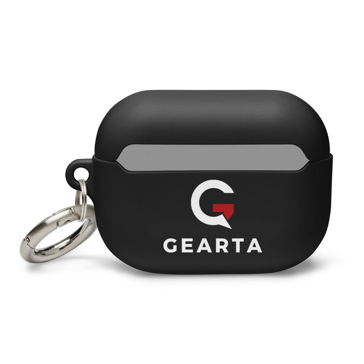 Minimalist Black Rubber AirPods Case - GEARTA