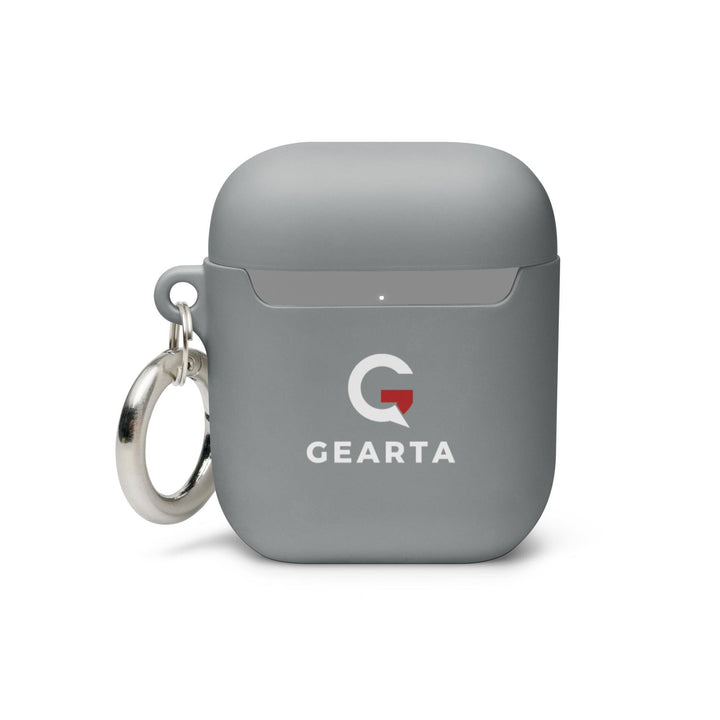 Minimalist Black Rubber AirPods Case - GEARTA