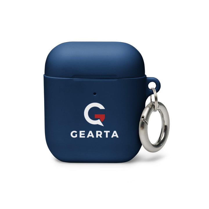 Minimalist Black Rubber AirPods Case - Navy / AirPods - GEARTA