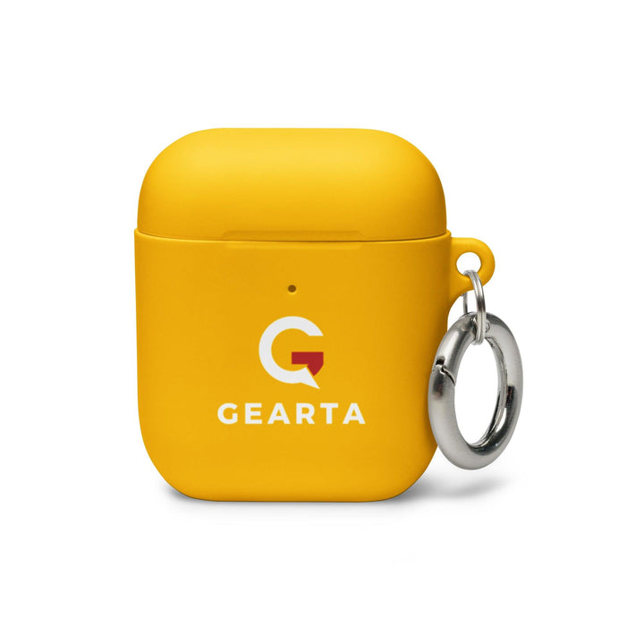 Minimalist Black Rubber AirPods Case - Yellow / AirPods - GEARTA