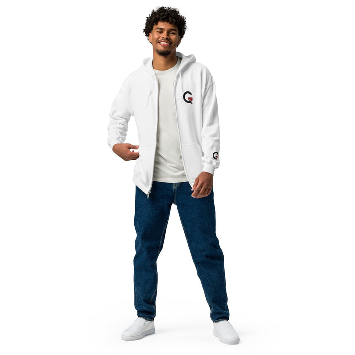 Gearta Heavy Blend Bright Colors Zip Hoodie - White / S - GEARTA