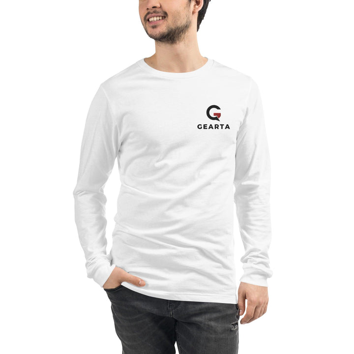 Long Bright Color Sleeve Tee - White / XS - GEARTA