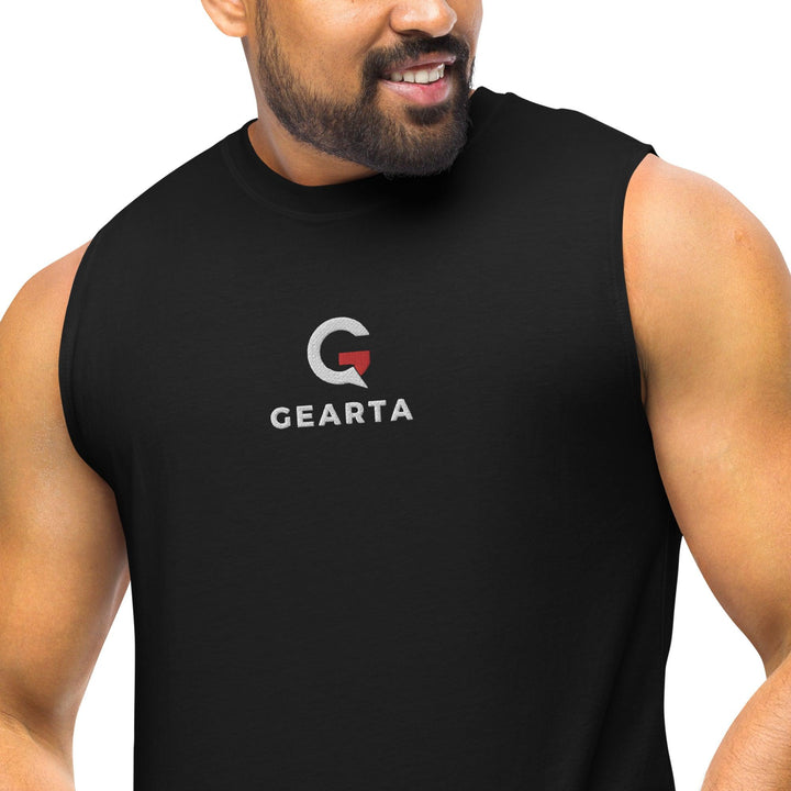 Midnight Black Muscle Tank - GEARTA