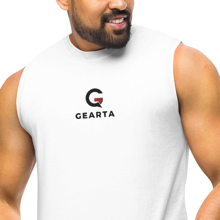 White Muscle Tee - GEARTA