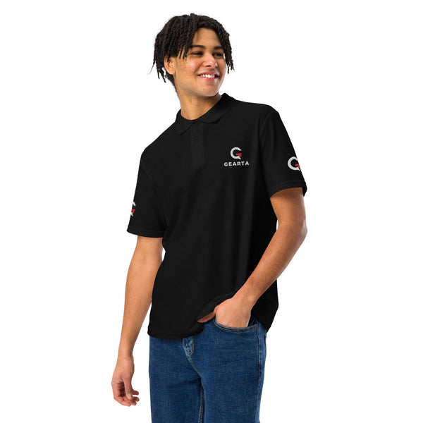 Polo Shirt in Black and Navy - Black / S - GEARTA