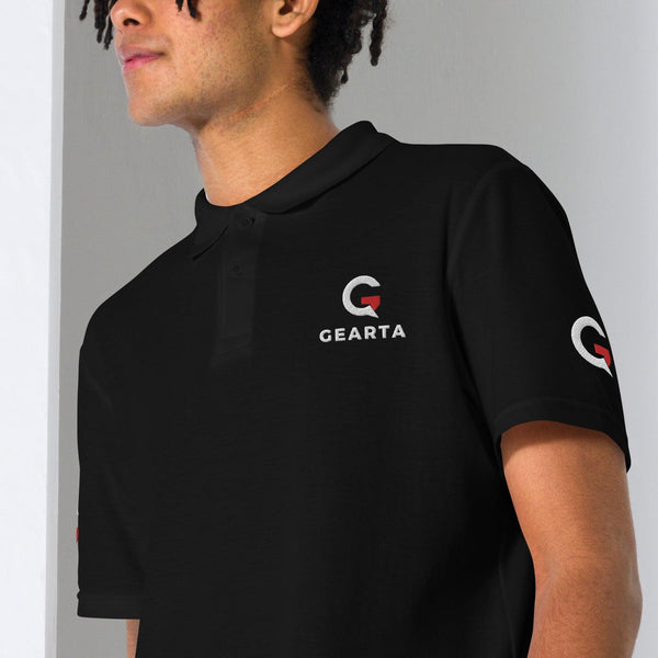 GEARTA - Unisex Polo Shirt in Black and Navy